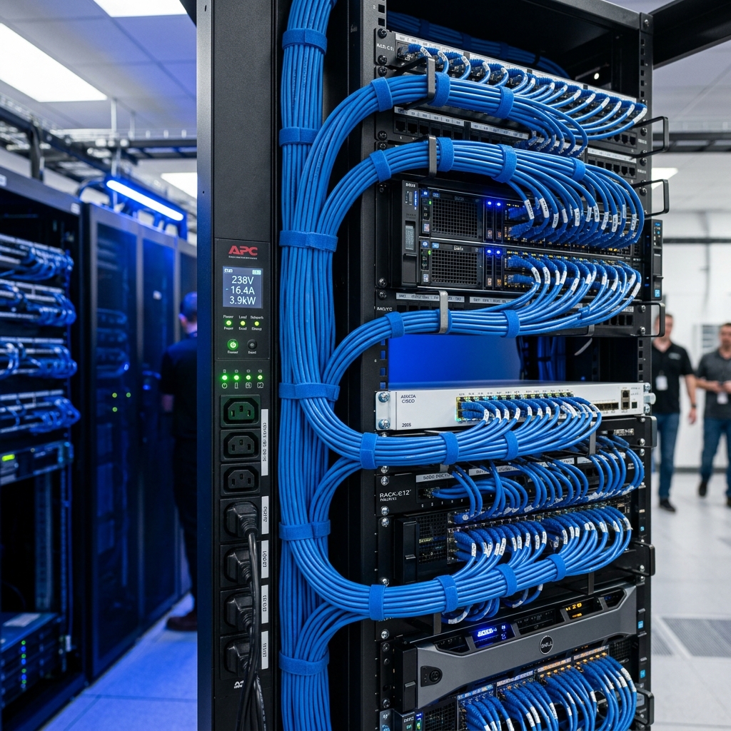 มาตรฐาน Data Center 2026: การจัดระเบียบสายสัญญาณและรางไฟ PDU